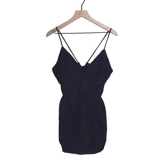 Free People Dresses & Skirts - FREE PEOPLE beaded bodice embellished whimsigoth mini dress 8